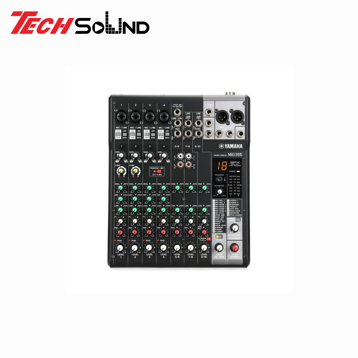 Mixer Yamaha 10 Kênh Analog MG 10X CV