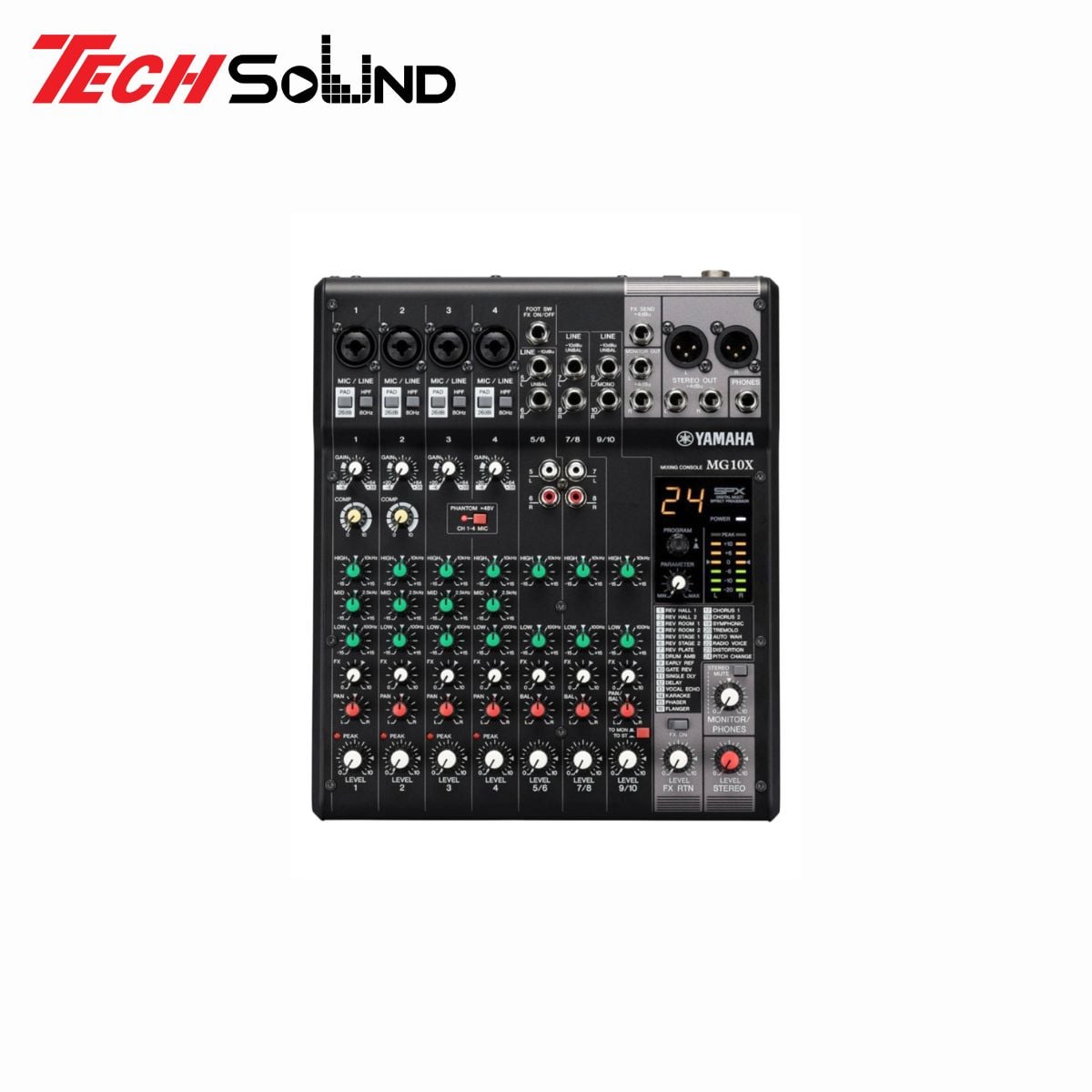 Mixer Yamaha 10 kênh Analog MG 10X
