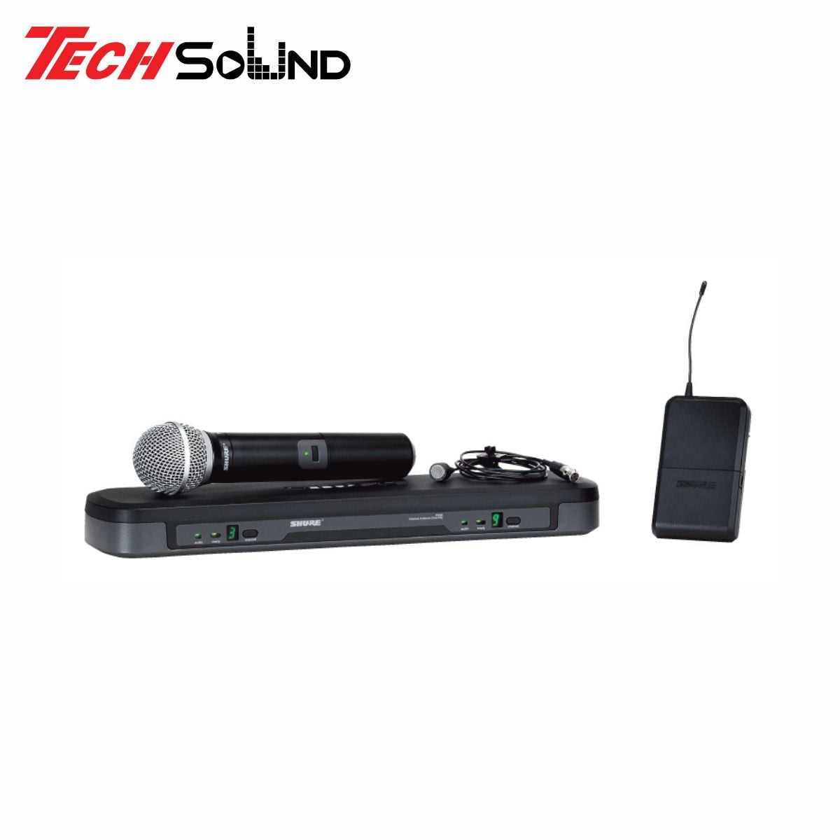 Bộ thu phát kèm micro không dây cầm tay và cài áo Shure PG1288/PG185