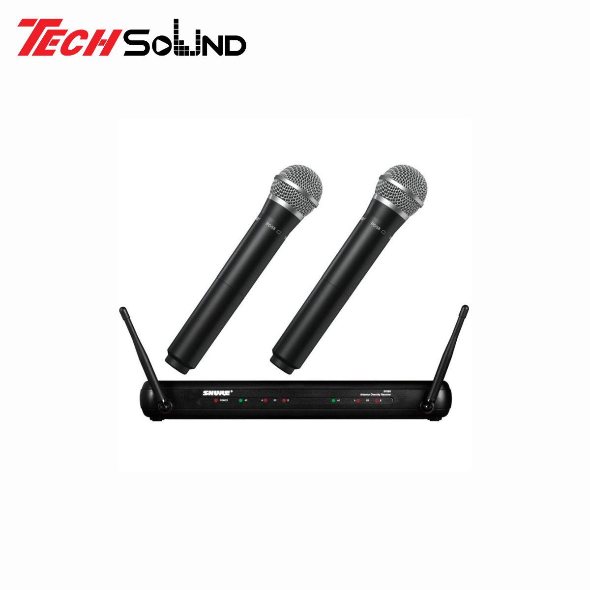 Bộ thu phát kèm micro không dây Shure SVX288/PG58 Dual