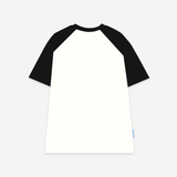  CHOCOLATE RAGLAN TEE / BLACK COLOR 