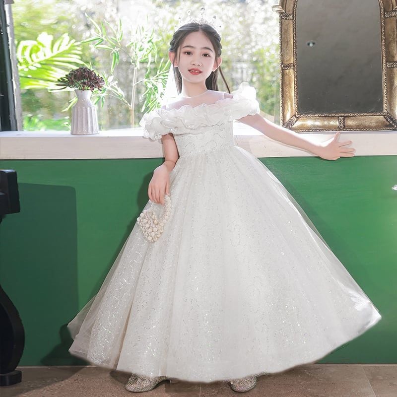 Đầm xòe trắng nữ công chúa bánh bèo, váy tiểu thư trắng xoè ly ngực tay  lưới đính ngọc❤️xưởng may Phương Nga❤️ | Shopee Việt Nam