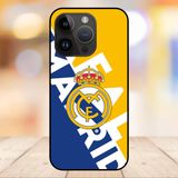  Ốp lưng điện thoại iPhone 14 Pro Max viền đen CLB Bóng Đá Real Madrid 