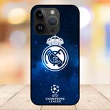  Ốp lưng điện thoại iPhone 14 Pro Max viền đen CLB Bóng Đá Real Madrid 