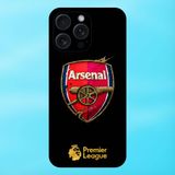  Ốp lưng điện thoại iPhone 15 Pro Max viền đen CLB Bóng Đá Arsenal 