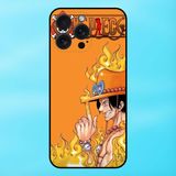  Ốp lưng điện thoại iPhone 15 Pro Max viền đen Ace One Piece Đảo Hải Tặc 