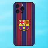  Ốp lưng điện thoại iPhone 15 Pro Max viền đen CLB Bóng Đá Barca Barcelona 