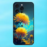  Ốp lưng điện thoại iPhone 15 Pro Max viền đen Hoa Cúc Hoa Đẹp 