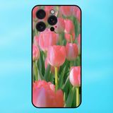  Ốp lưng điện thoại iPhone 15 Pro Max viền đen Hoa Tulip Hoa Đẹp 