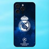  Ốp lưng điện thoại iPhone 15 Pro Max viền đen CLB Bóng Đá Real Madrid 