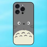  Ốp lưng điện thoại iPhone 15 Pro viền đen Totoro dễ thương 