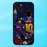  Ốp lưng điện thoại iPhone 15 viền đen Lionel Messi Barcelona PSG 