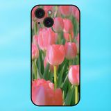  Ốp lưng điện thoại iPhone 15 viền đen Hoa Tulip Hoa Đẹp 