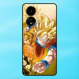  Ốp lưng điện thoại Oppo A58 viền đen Goku Dragon Ball 