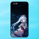  Ốp lưng điện thoại Oppo A71 viền đen Ayaka Genshin Impact 