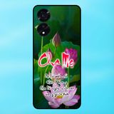  Ốp lưng điện thoại Oppo A78 viền đen Thư Pháp Cha Mẹ Phong Thuỷ 