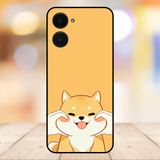  Ốp lưng điện thoại Realme 10 4G viền đen Chó Corgi dễ thương 