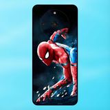  Ốp lưng điện thoại Realme 11 Pro Plus viền đen Spider Man Người Nhện Marvel Avengers 