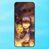  Ốp lưng điện thoại Realme 11 Pro Plus viền đen Pikachu Pokemon 