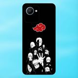  Ốp lưng điện thoại Realme C30 viền đen Akatsuki Naruto 