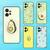  Ốp lưng điện thoại Redmi Note 12 4G viền đen Trái Bơ Cute Avocado 