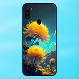  Ốp lưng điện thoại Samsung A11 viền đen Hoa Cúc Hoa Đẹp 