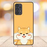  Ốp lưng điện thoại Samsung A73 viền đen Chó Corgi dễ thương 