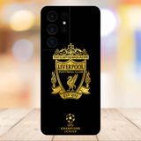  Ốp lưng điện thoại Samsung S21 Ultra viền đen CLB Bóng Đá Liverpool 