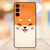  Ốp lưng điện thoại Samsung S22, S22 Plus viền đen Chó Corgi dễ thương 