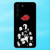  Ốp lưng điện thoại Samsung S22, S22 Plus viền đen Akatsuki Naruto 