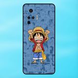  Ốp lưng điện thoại Vivo X50 Pro viền đen Luffy One Piece Đảo Hải Tặc 