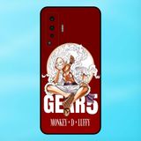  Ốp lưng điện thoại Vivo X50 viền đen Luffy Gear 5 Nika One Piece Đảo Hải Tặc 