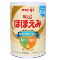 Sữa Meiji số 0 nội địa Nhật 800g (0 - 1 tuổi) - Thực phẩm bổ sung Meiji Hohoemi Milk 0-1 tuổi