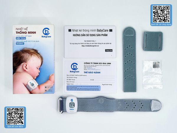 Nhiệt kế thông minh BabyCare - Không lo khi con ốm sốt