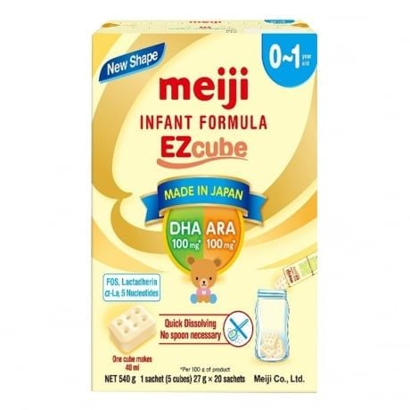 Sữa Meiji Thanh Nhật sô 0-1 hộp 16 thanh