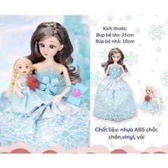 Đồ chơi bé gái búp bê công chúa Elsa hộp quà tặng cho bé