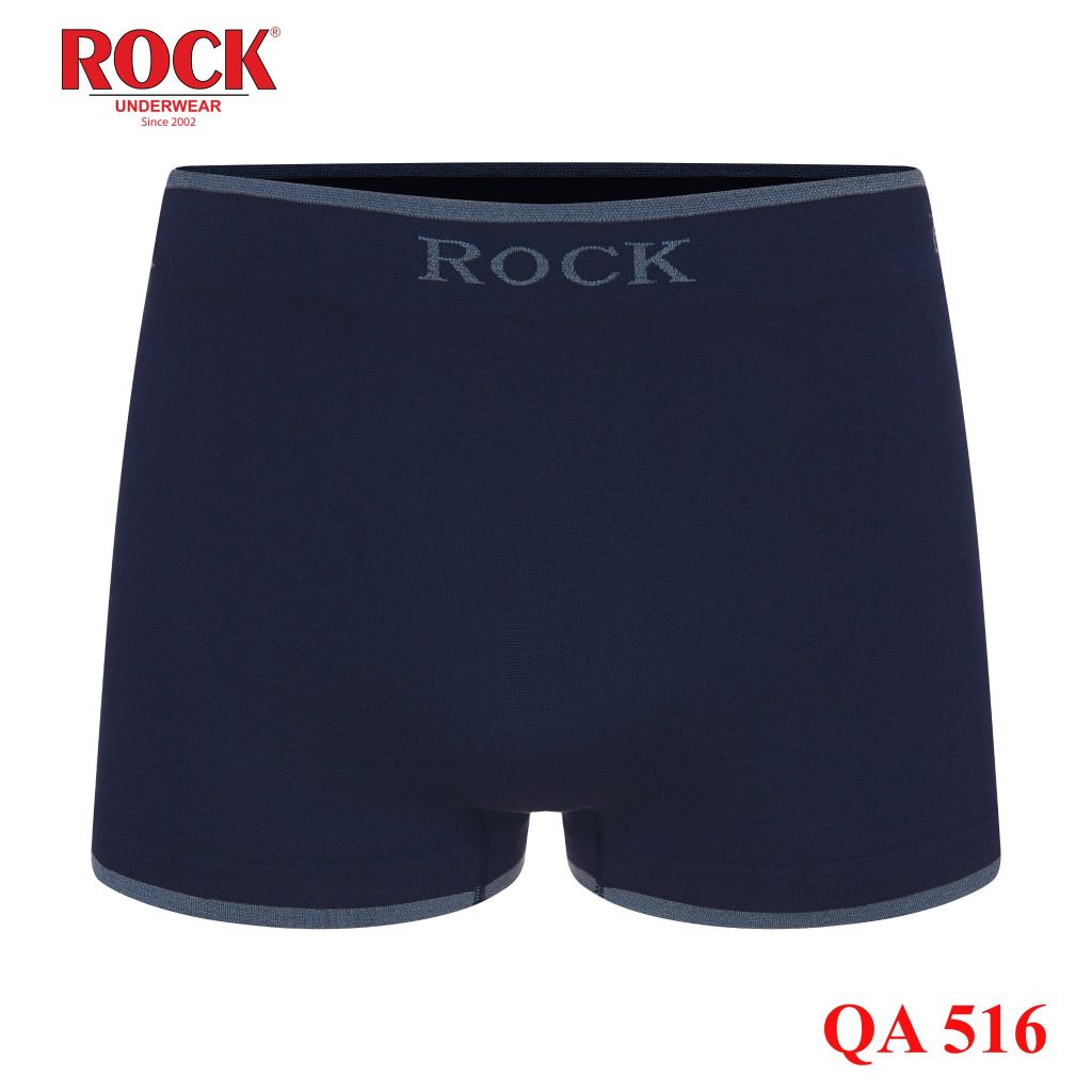 Combo 3 quần lót nam cao cấp Boxer Seamless ROCK 516 không đường may cotton thấm hút, thoáng mát