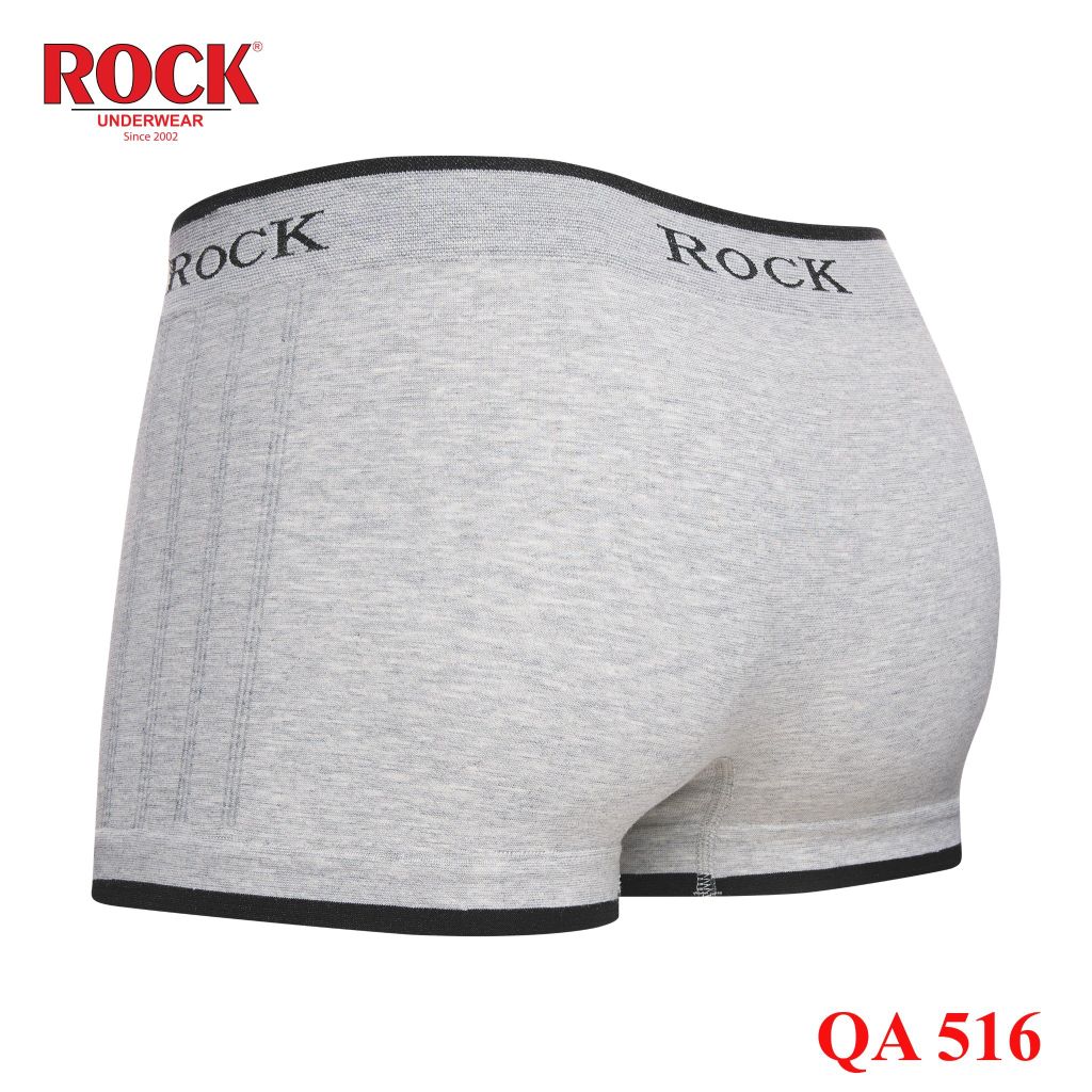Combo 3 quần lót nam cao cấp Boxer Seamless ROCK 516 không đường may cotton thấm hút, thoáng mát