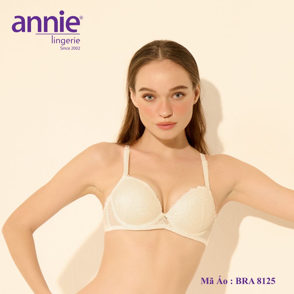 Áo ngực phối ren siêu push-up annie BRA8125