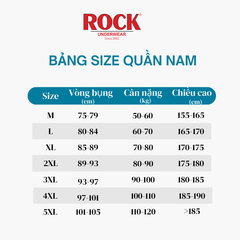 Combo 5 quần lót nam cao cấp ROCK SEAMLESS 502 không đường may co giãn tốt, thoáng mát,không cấn