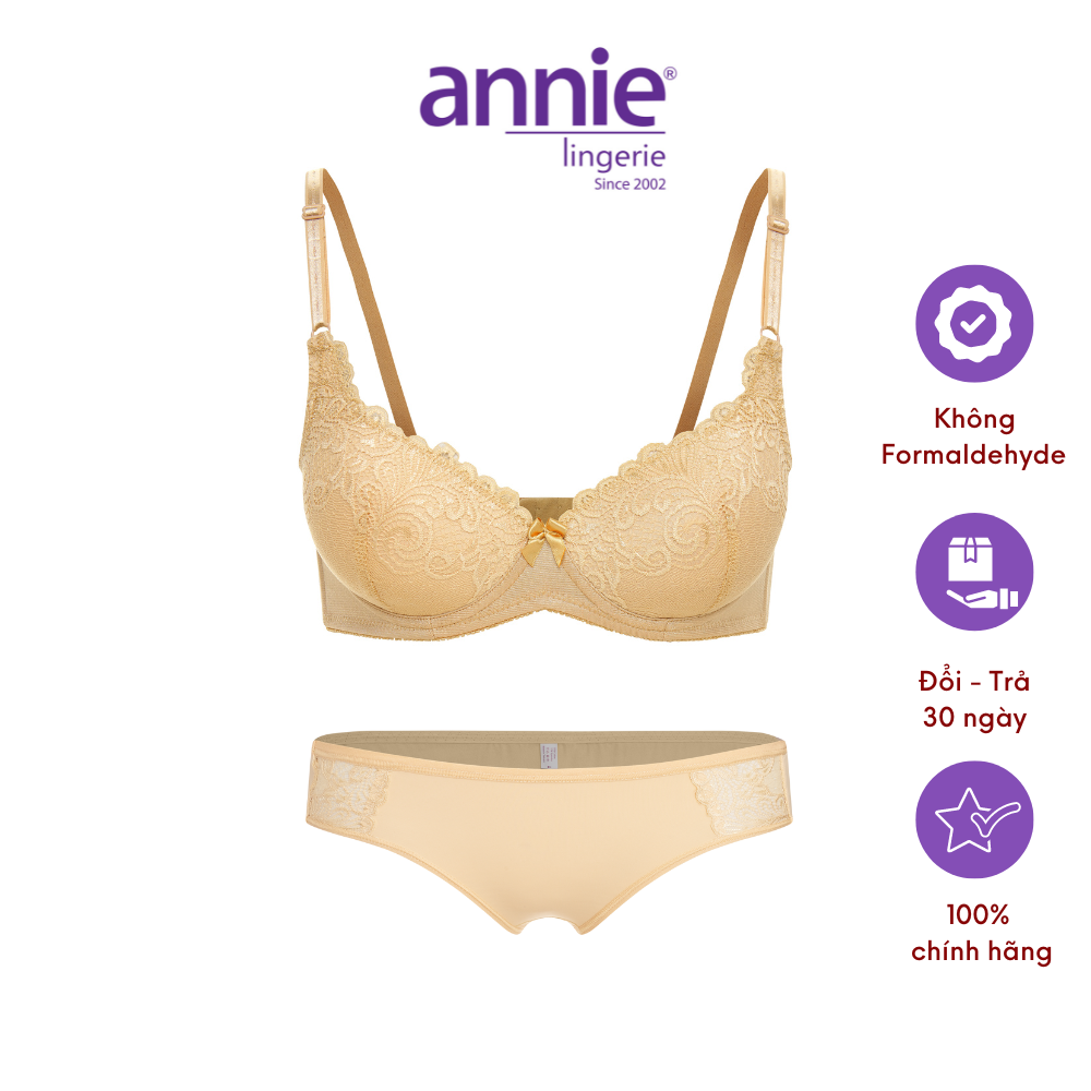 Set Nội Y Nữ Annie 8146 Đồng Bộ Chất Liệu Thun Lạnh Thấm Hút Tốt, Co Giãn 4 Chiều Mang Lại Cảm Giác Thoải Mái