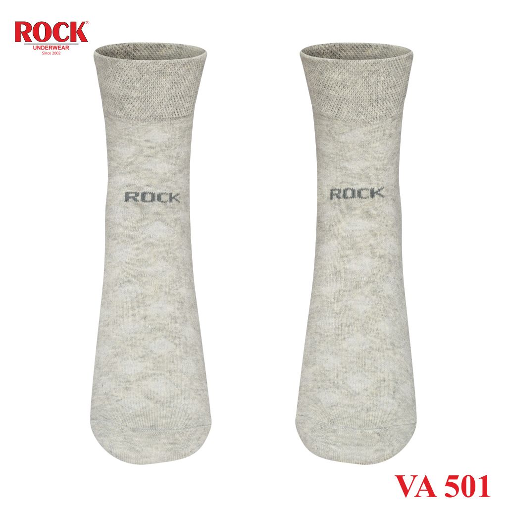 Set 5 Đôi tất nam cao cấp cổ cao ROCK VA 501, ngăn mùi, thấm hút, kháng khuẩn