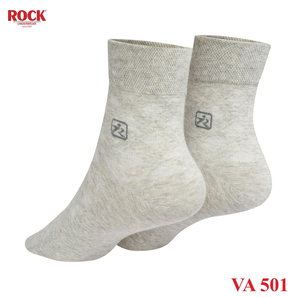 Set 5 Đôi tất nam cao cấp cổ cao ROCK VA 501, ngăn mùi, thấm hút, kháng khuẩn