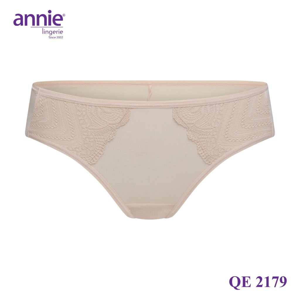 Combo 5 quần lót nữ không viền sau annie QE 2179 không vết hằn, co giãn 4 chiều, lưng thấp có ren