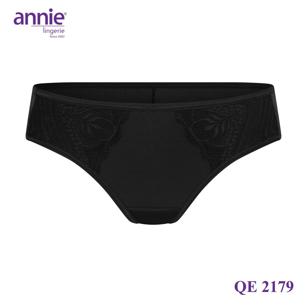 Combo 5 quần lót nữ không viền sau annie QE 2179 không vết hằn, co giãn 4 chiều, lưng thấp có ren