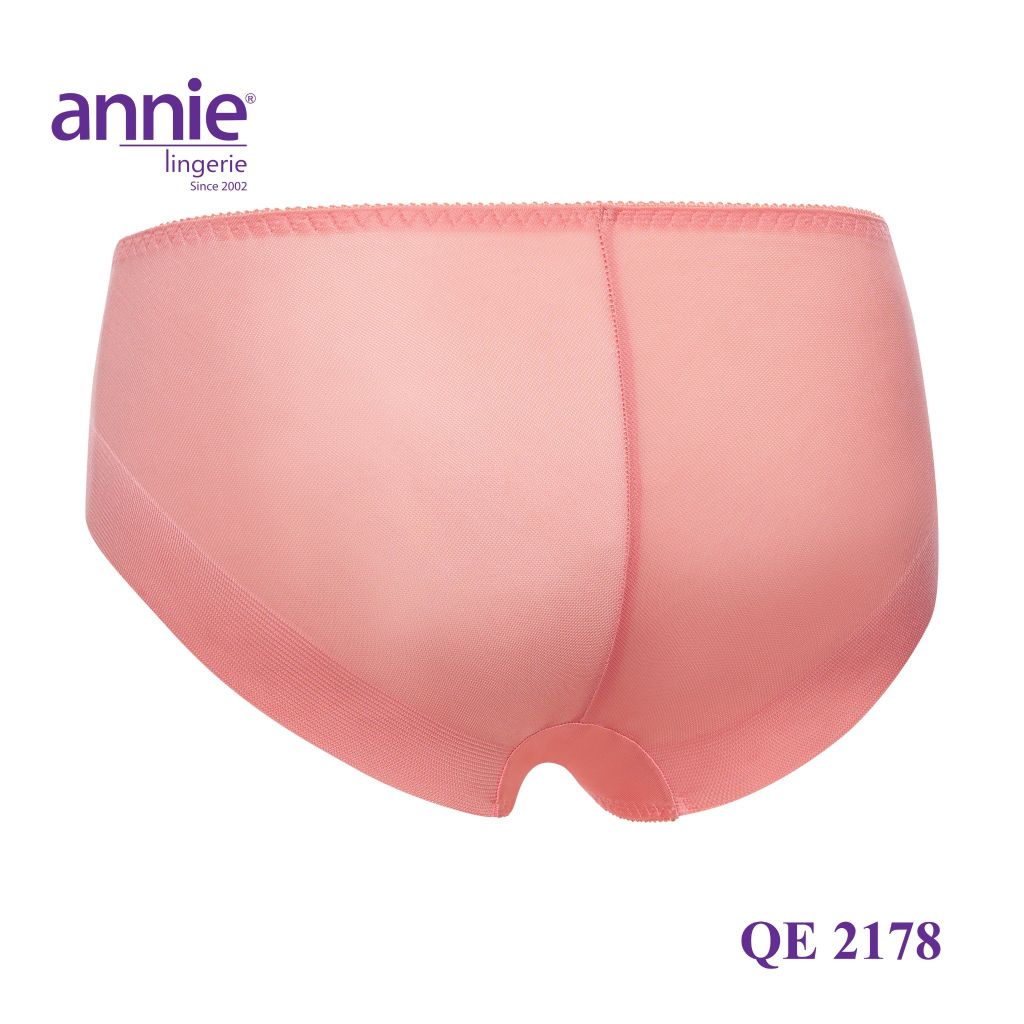 Combo 5 quần lót nữ phối ren annie QE 2178 không vết hằn, co giãn 4 chiều, lưng thấp mặc thoải mái