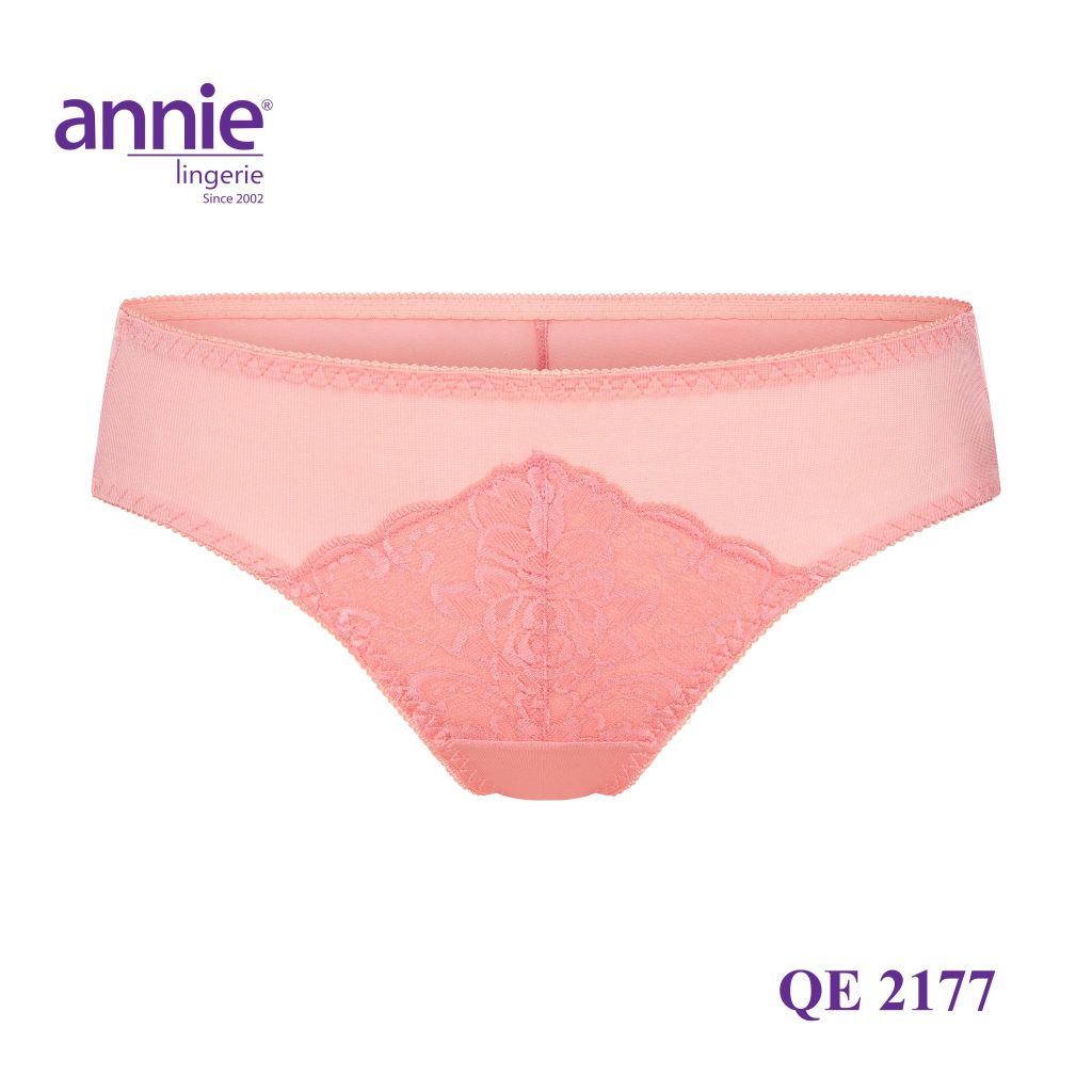 Combo 5 quần lót nữ phối ren annie QE 2177 không vết hằn,co giãn 4 chiều,lưng thấp thoải mái cả ngày