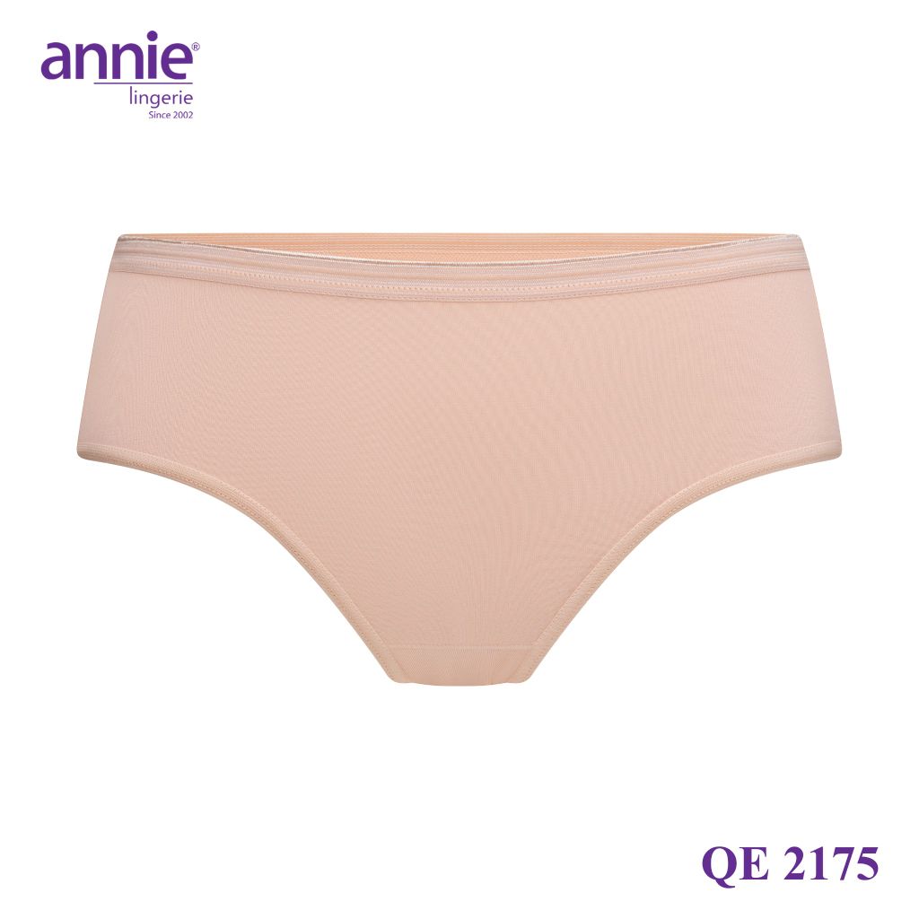 Quần lót nữ trơn vải cotton chiều annie QE2175 form basic bản lưng nhỏ, thoáng mát mặc cả ngày