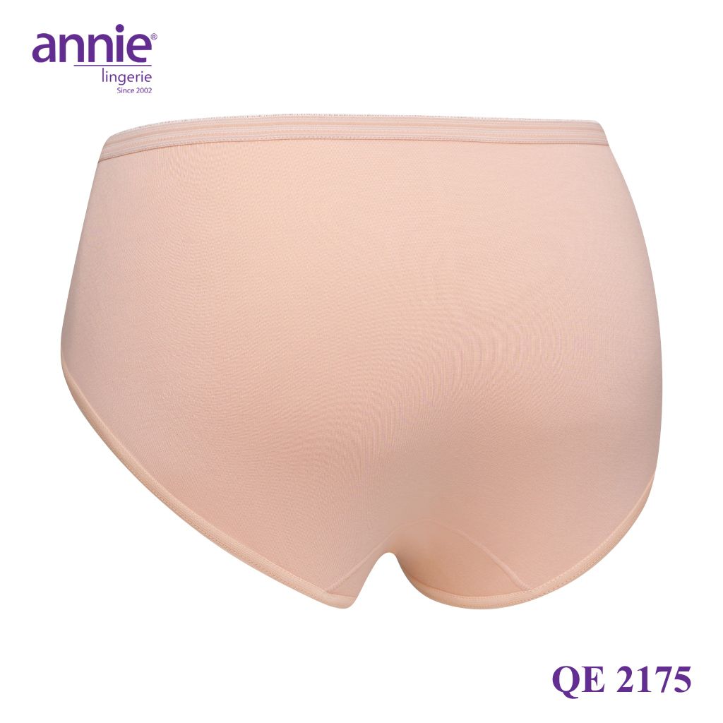 Quần lót nữ trơn vải cotton chiều annie QE2175 form basic bản lưng nhỏ, thoáng mát mặc cả ngày