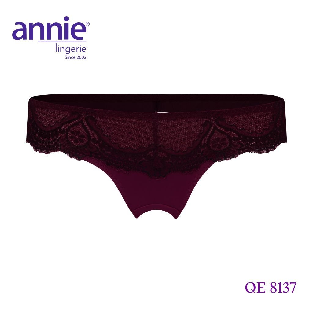 Quần lót nữ trơn phối ren cao cấp annie 8137 kiểu dáng trẻ trung, sexy, nữ tính, thoáng mát, thoải mái, có áo đồng bộ